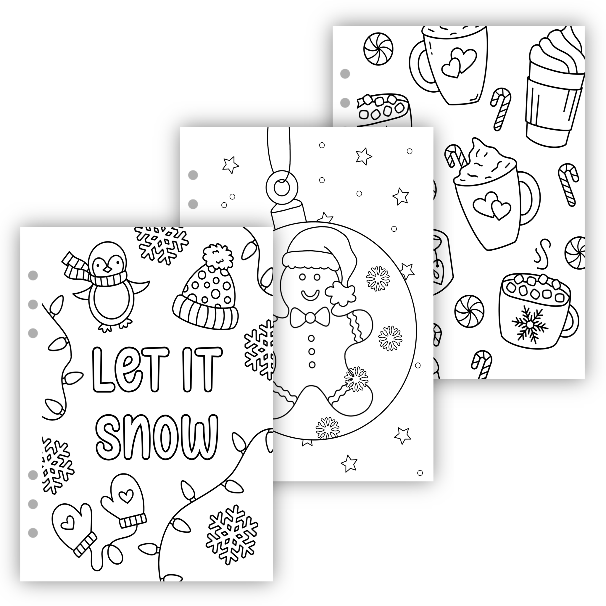 Winter Themed Coloring Pages
